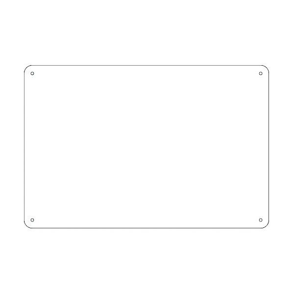 スチール無地板 スチール‐25(白)平板 300×200×0.8mm 58251 1点