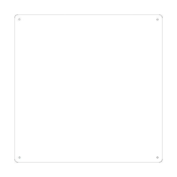 スチール無地板 スチール‐31(白)普通山型 600×600×0.6mm 58311 1点
