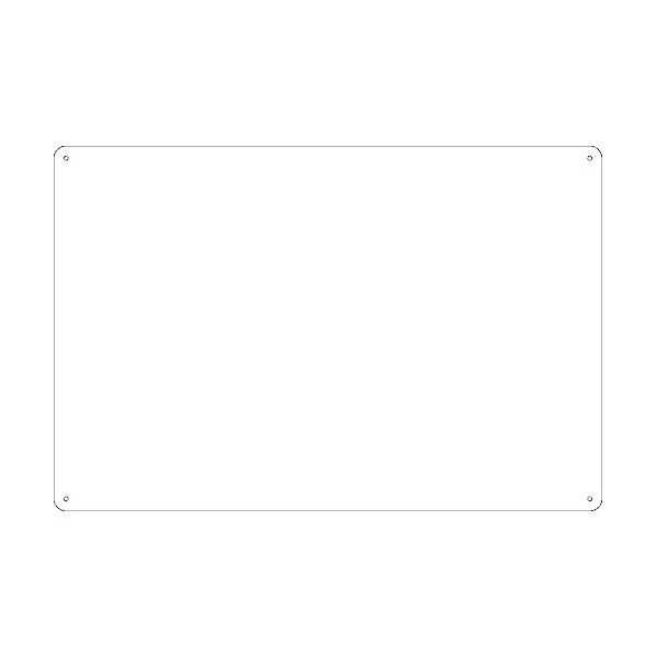 スチール無地板 スチール‐33(白)普通山型 450×300×0.5mm 58331 1点