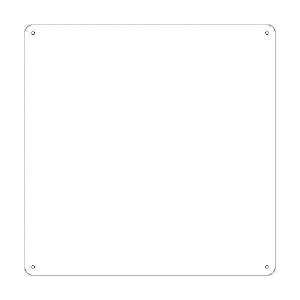 スチール無地板 スチール‐34(白)普通山型 300×300×0.5mm 58341 1点