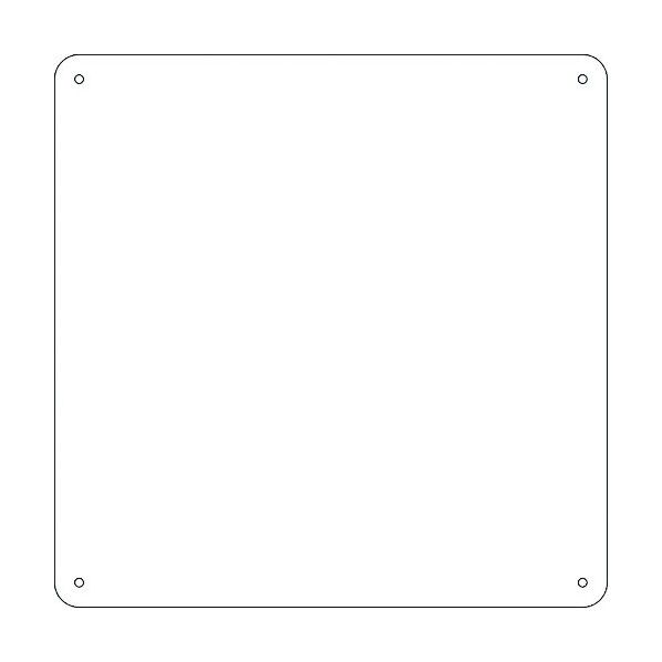 スチール無地板 スチール‐36(白)普通山型 225×225×0.5mm 58361 1点