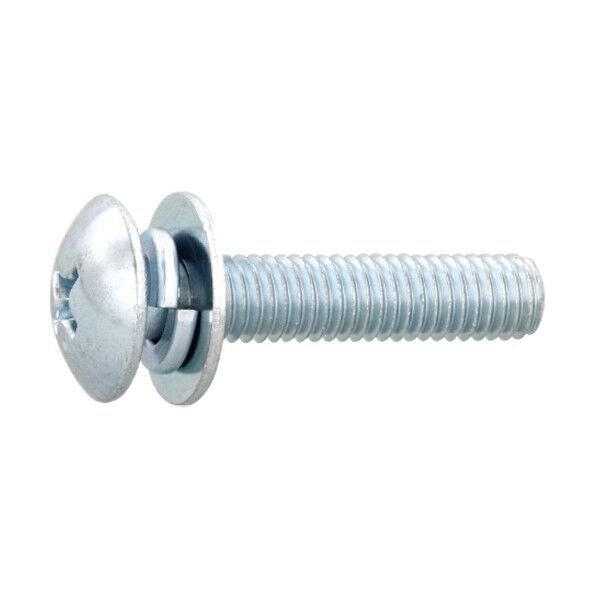 組込みねじ (+)トラス P=3(鉄(または標準)・三価ホワイト) M6×16 10-00-0303-0060-0160-03 250本