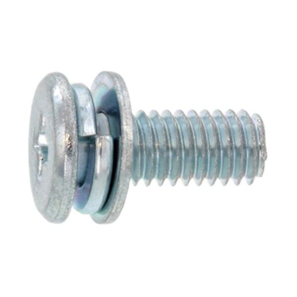 組込みねじ (+)スリムヘッドP=4(鉄(または標準)・三価ホワイト) M4×6 10-00-A304-0040-0060-03 1000本