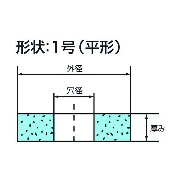 ノリタケ株式会社 汎用研削砥石 1000E60060 1