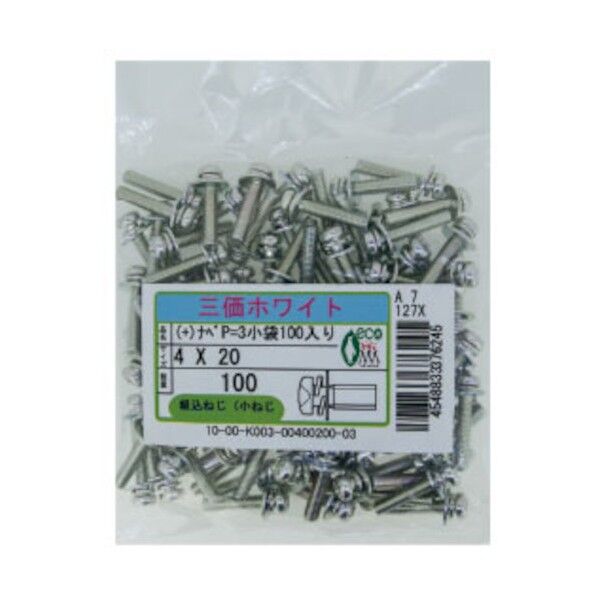 三価ホワイト (+)ナベP=3 6×30 10-00-K003-0060-0300-03 100本