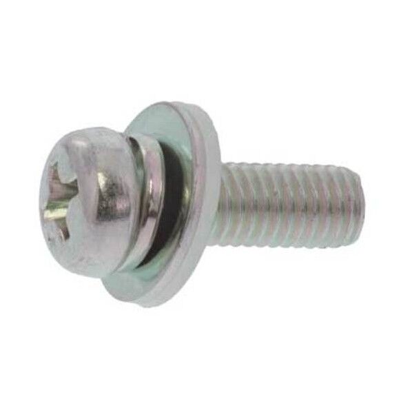 組込みねじ ナベP=3N(丸W+SW+ナW組(鉄(または標準)・三価ブラック) M3×18 10-00-N003-0030-0180-04 400本