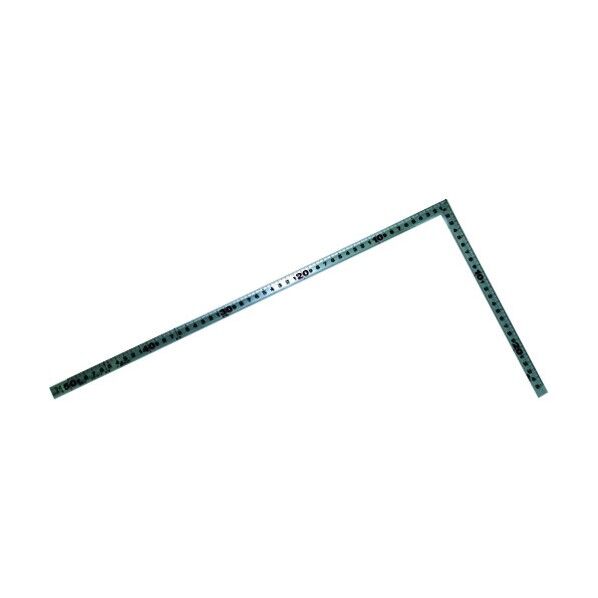 曲尺 日本一 裏面1尺6寸併用目盛赤数字入(さしがね) シルバー 50cm 10012 1点