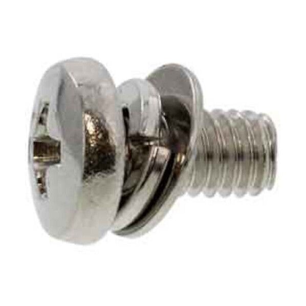 組込みねじ ピタック(+)バインドP=4(黄銅・ニッケル) M4×8 10-01-P404-0040-0080-05 1500本