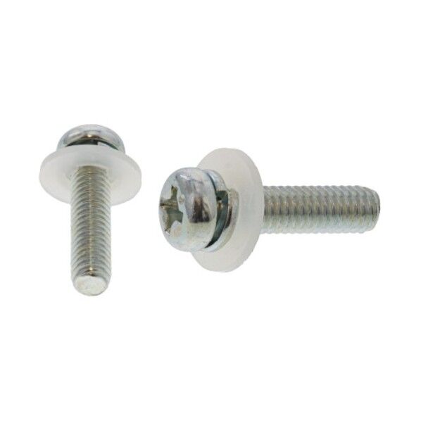 組込みねじ ナベP=2N(SW+ナイロンW組(SUS(ステンレス)・生地(または標準)) M4×25 10-02-N002-0040-0250-00 250本