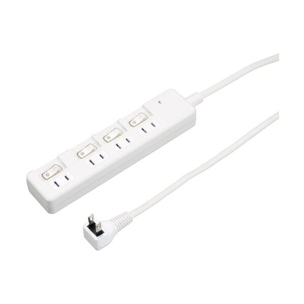 アイメディア 雷ガード付き節電タップ4個口2m H8KS442WH 1009551 1点...