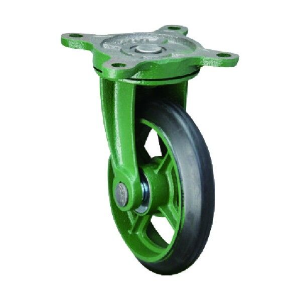 標準型金具付鋳物キャスター(ゴム車) 自在