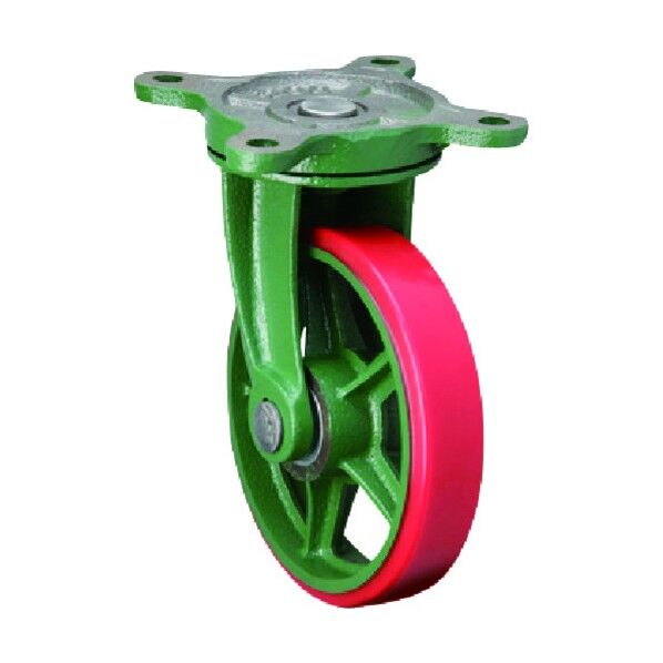 標準型鋳物キャスター(ウレタン車) 自在