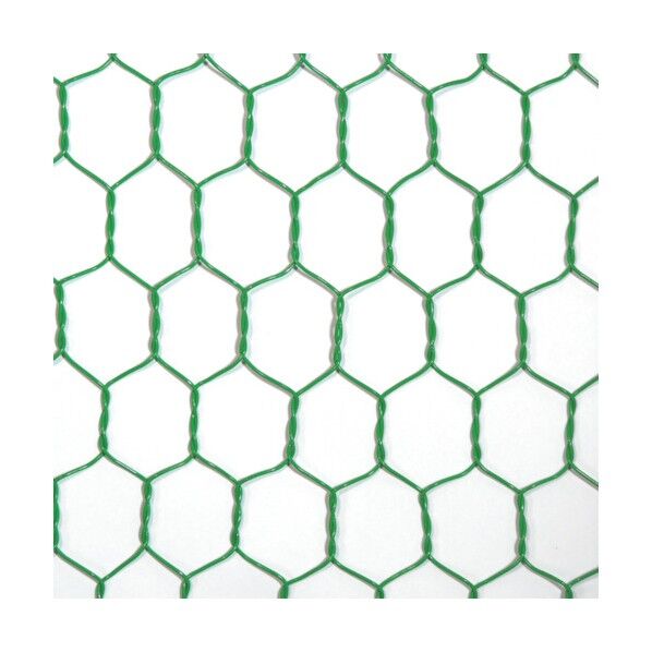 ビニール 亀甲金網 グリーン #18(1.15mm)x26mm / 910mmx30M 10160212 1巻