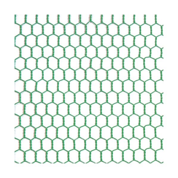 ビニール 亀甲金網 グリーン #20(0.85mm)x10mm / 450mmx30M 10160216 1巻