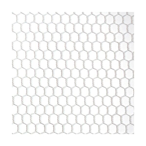 ビニール 亀甲金網 ホワイト #20(0.85mm)x10mm / 450mmx30M 10160217 1巻