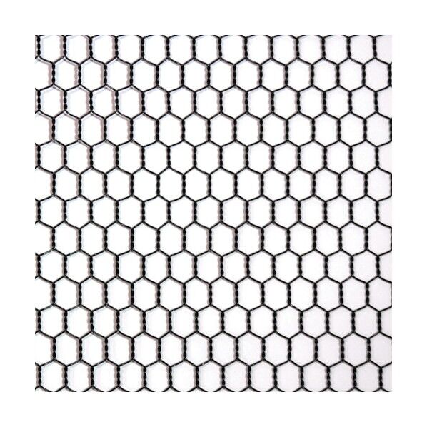 ビニール 亀甲金網 ブラック #20(0.85mm)x10mm / 450mmx30M 10160218 1巻