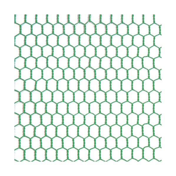 ビニール 亀甲金網 グリーン #20(0.85mm)x10mm / 910mmx30M 10160220 1巻