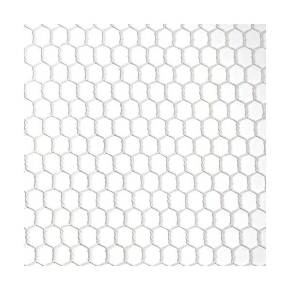 ビニール 亀甲金網 ホワイト #20(0.85mm)x10mm / 910mmx30M 10160221 1巻