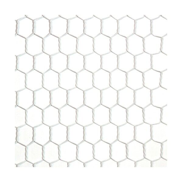 ビニール 亀甲金網 ホワイト #20(0.85mm)x16mm / 450mmx30M 10160224 1巻