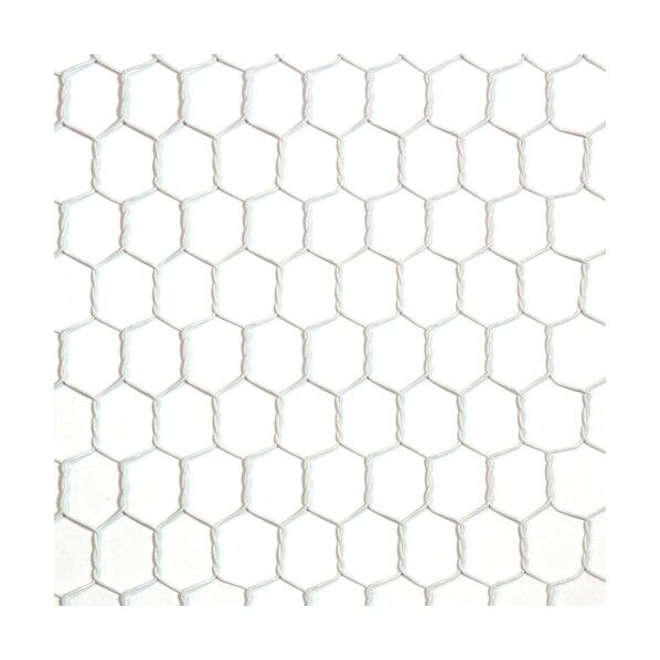 ビニール 亀甲金網 ホワイト #20(0.85mm)x16mm / 910mmx30M 10160228 1巻