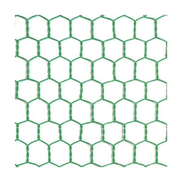 ビニール 亀甲金網 グリーン #20(0.85mm)x10mm / 450mmx1M 10160143 1巻