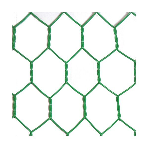 ビニール 亀甲金網 グリーン #14(1.9mm)x40mm / 910mmx15M 10160201 1巻