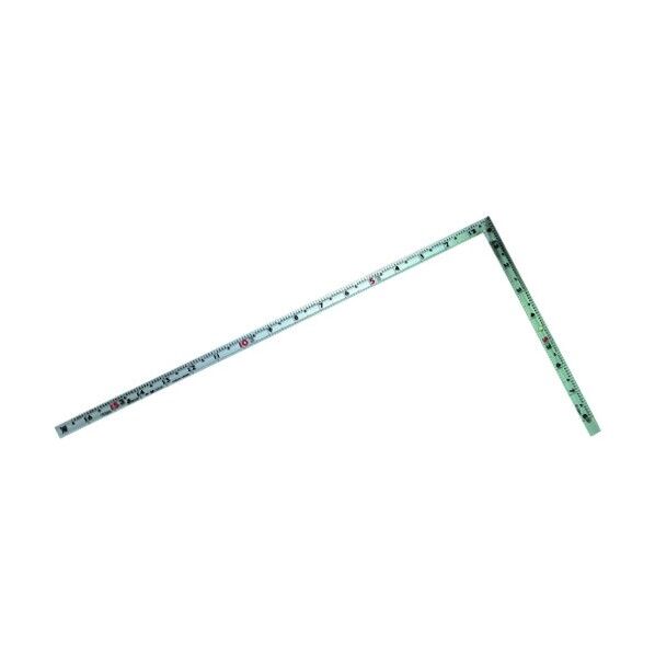 曲尺同厚同目マグネット付(さしがね) シルバー 1尺6寸 10181 1点