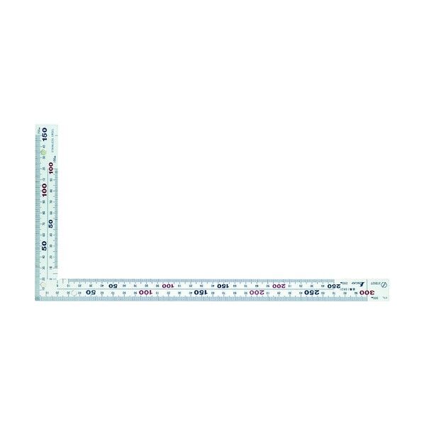 シンワ曲尺厚手広巾30cmMg付 シルバー 30cm 10425 1点