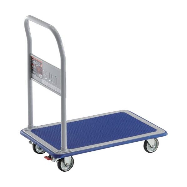 プレス製台車 ドンキーカート 抗ウィルス 抗菌固定ハンドル 740×480 ストッパー付 108NAVS 1点