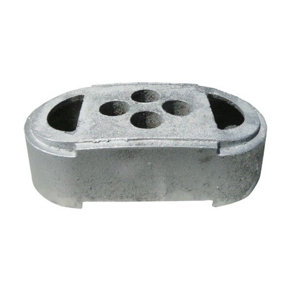 グリーンクロス フェンス用鋳物ベース(メッキ)