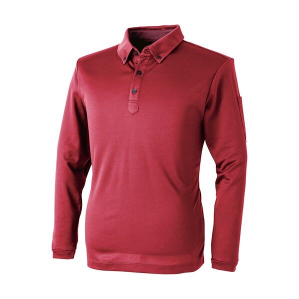パフォーマンスBD 長袖ポロシャツ ダーク・レッド L 1110-821-L 1点