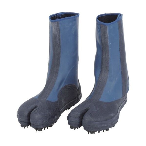 足袋 防水ワンタッチ先割 スパイク底  ネイビー 25.5cm 111-25.5 1足