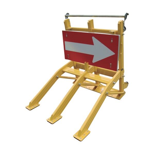 グリーンクロス　とまるくん高輝度反射矢印板セット 1112130003 1台