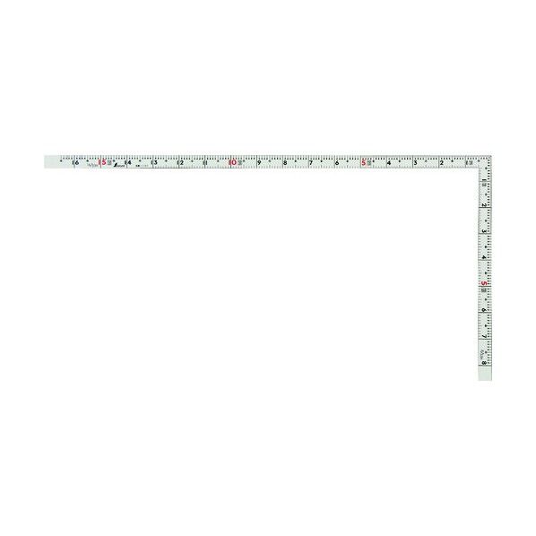 曲尺同厚 併用目盛 ホワイト 1尺6寸/50cm 11107 1点