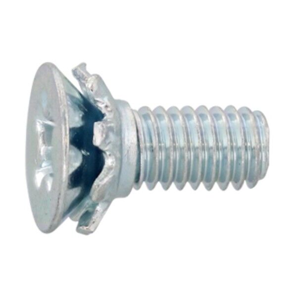 組込みねじ  (+)皿 FO=2 (皿歯W (鉄 (または標準)・三価ホワイト) M3×8 10-00-0052-0030-0080-03-30P 30本