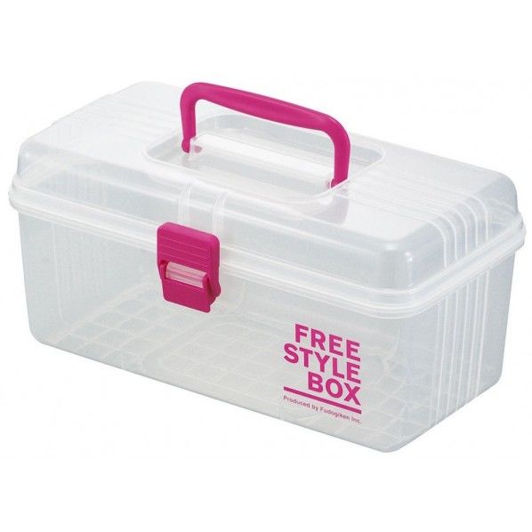 フリースタイルボックス ピンク(P) 幅285×奥行152×高さ137mm F-2484 1個