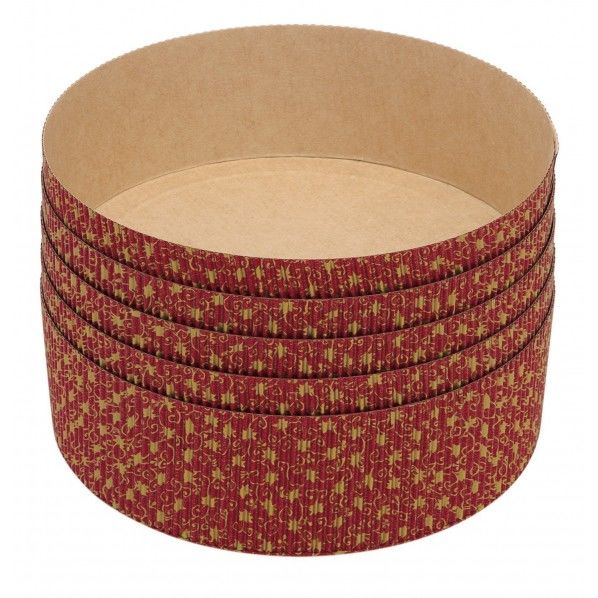 プレゼントに便利な紙製ケーキ型セット 幅180×奥行180×高さ60mm DL6114 5枚