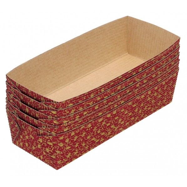 プレゼントに便利な紙製パウンド型 幅200×奥行90×高さ45mm DL6163 5枚