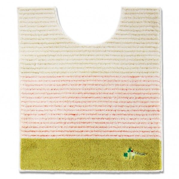 クローネ トイレマットロング グリーン(G) 幅63×奥行75×厚み1.2cm 1