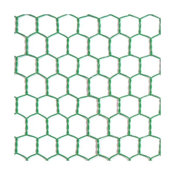 ビニール 亀甲金網 グリーン #18(1.15mm)x20mm / 1200mmx30M 10160281 1巻