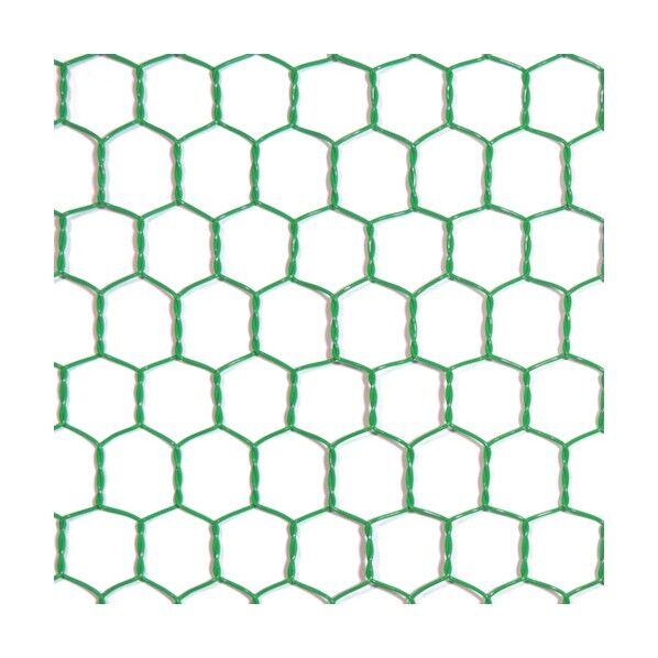 ビニール 亀甲金網 グリーン #18(1.15mm)x20mm / 1800mmx30M 10160283 1巻