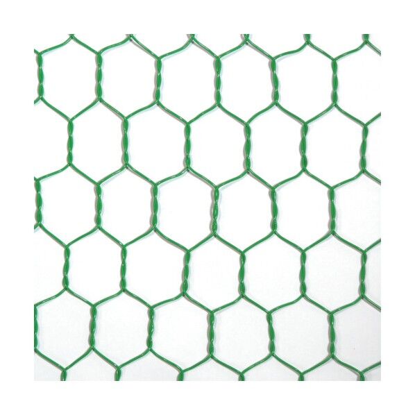 ビニール 亀甲金網 グリーン #18(1.15mm)x26mm / 1200mmx30M 10160284 1巻