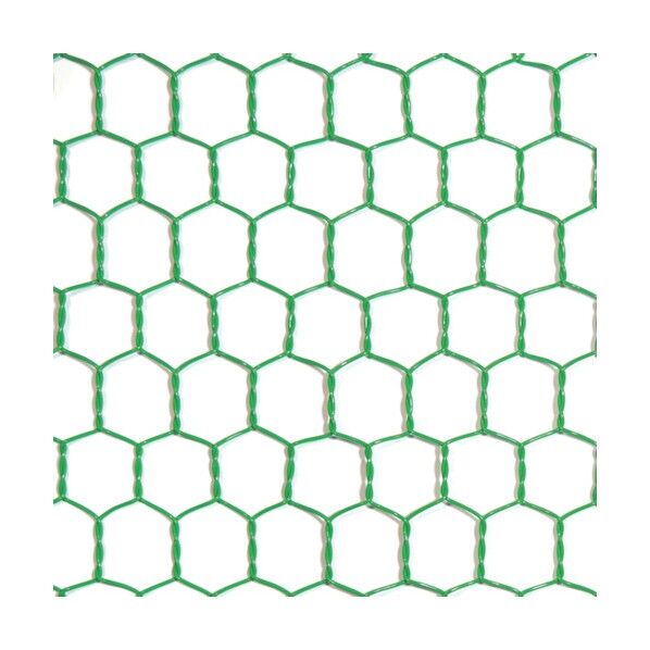ビニール 亀甲金網 グリーン #20(0.85mm)x16mm / 910mmx5M 10160291 1巻