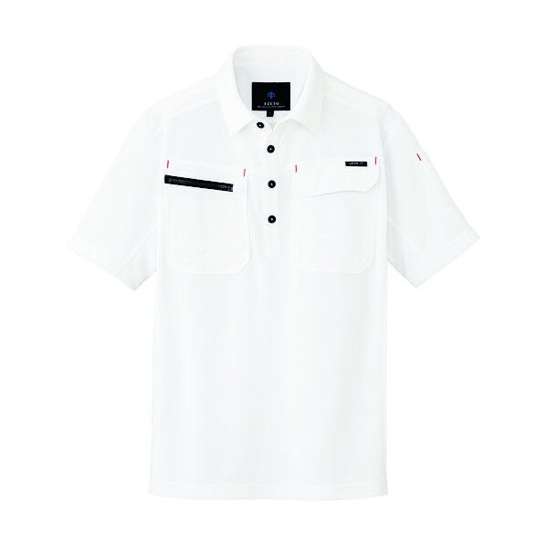 半袖ポロシャツ（男女兼用） 001ホワイト S 10609 1