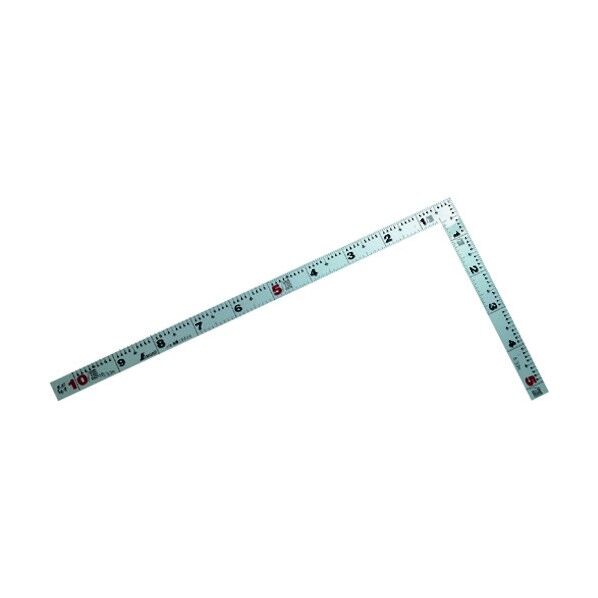 曲尺平ぴた表裏尺相当目盛(さしがね) シルバー 1尺 10620 1点