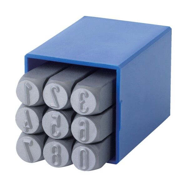 数字刻印セット 丸面スタンダード 0~9 6mm 1006000 1点