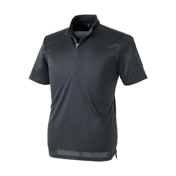パフォーマンスZIP 半袖ポロシャツ クロ 3L 1121-19-3L 1点
