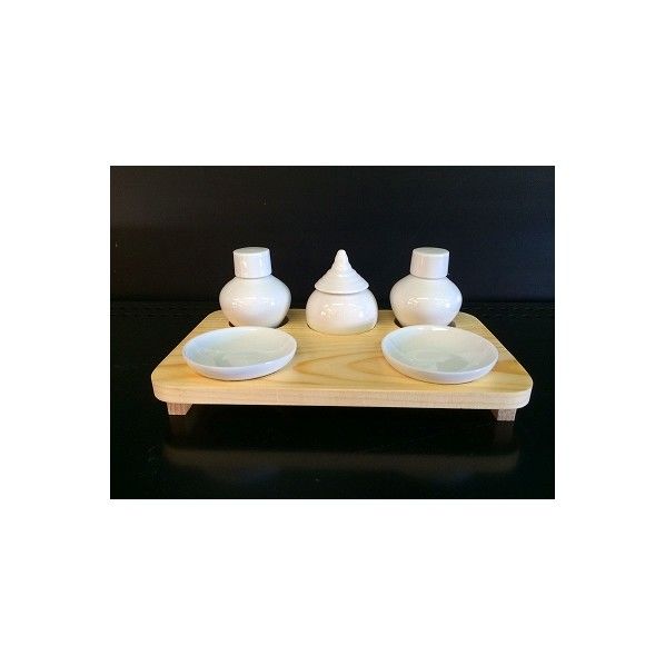 地の神様用神具セット 幅145mm×高53×奥行120mm 1セット