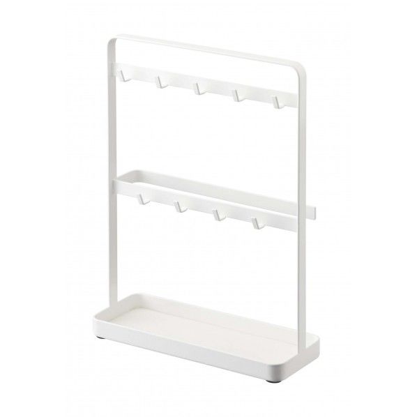 スマート キーフックスタンド ホワイト 幅20×奥行7.5×高さ27cm 1個