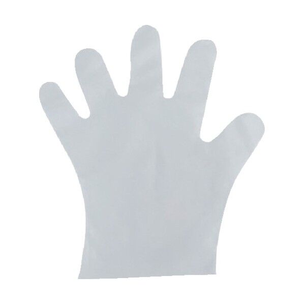 バイオマス ポリエチレン手袋 スムーズエンボス箱入L 11334 100枚